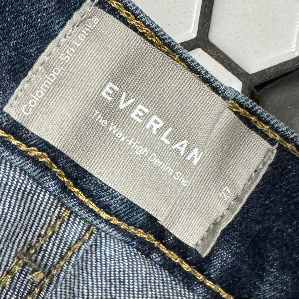Everlane the way high denim shorts size 27 - Picture 4 of 5